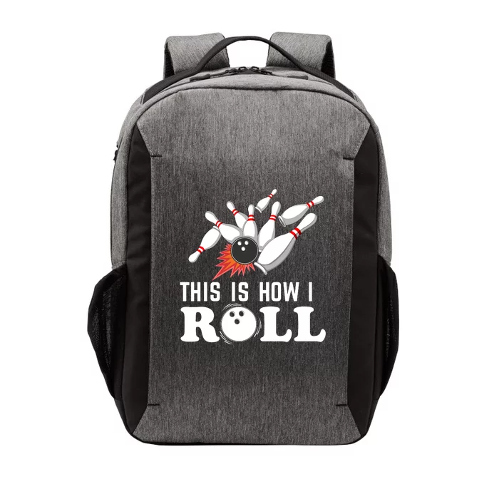 Bowling This Is How I Roll Vector Backpack