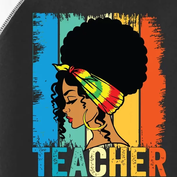 Black Teacher Juneteenth 2024 Afro Woman Black History Month Toddler Fine Jersey T-Shirt