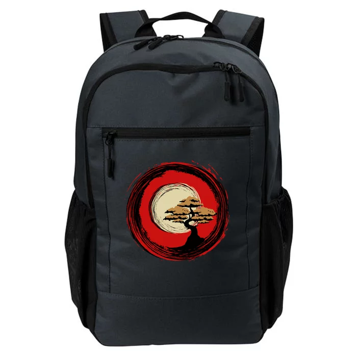 Bonsai Tree Japanese Chinese Zen Enso Circle Buddhist Yoga Funny Gift Daily Commute Backpack