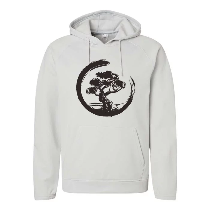 Bonsai Tree Japanese Art Zen Bonsai Master Performance Fleece Hoodie