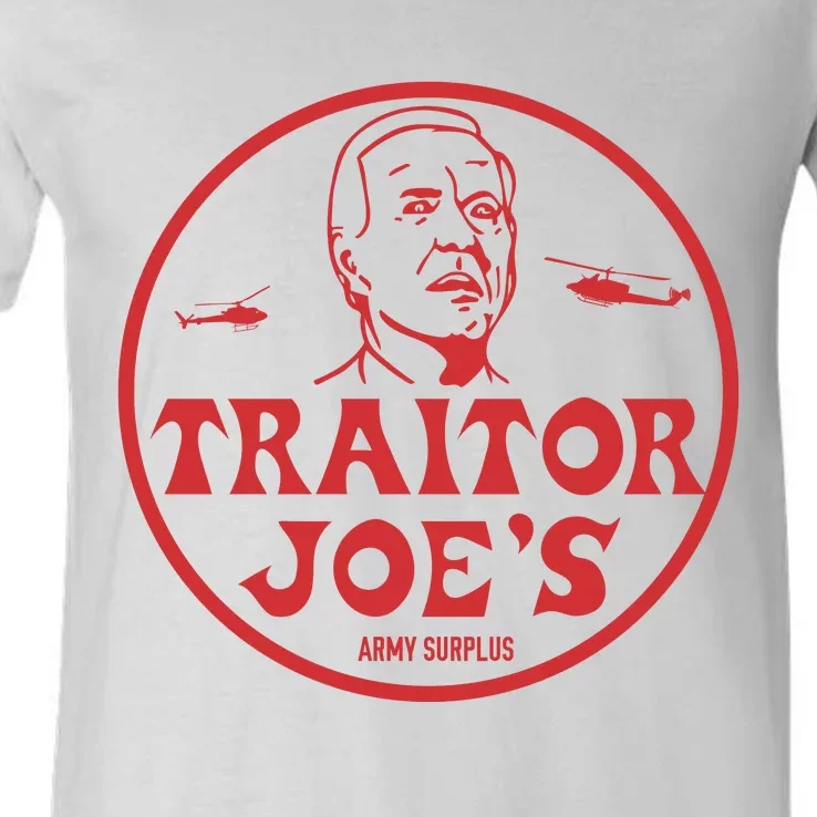 Biden Traitor Joe’s Army Funny Traitor Joe V-Neck T-Shirt