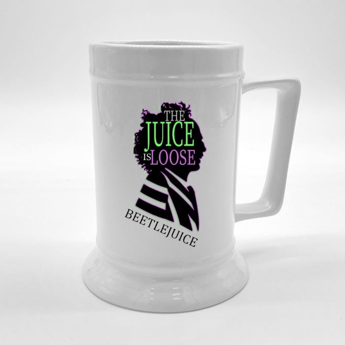 Beetle The Juice Is Loose Juice Halloween Horror Sandworm Front & Back Beer Stein