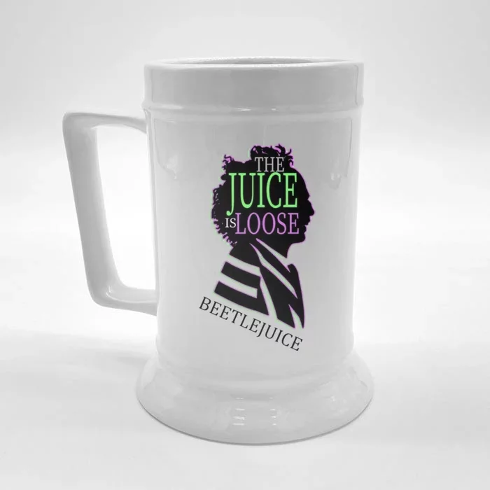 Beetle The Juice Is Loose Juice Halloween Horror Sandworm Front & Back Beer Stein