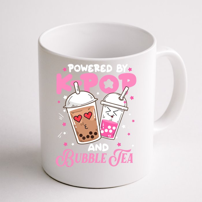 Boba Tea Kawaii Anime Girls Powered By Kpop And Bubble Tea Front & Back Coffee Mug