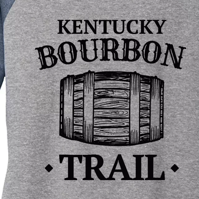 Bourbon Trail Kentucky KY Whiskey Gift Women's Tri-Blend 3/4-Sleeve Raglan Shirt