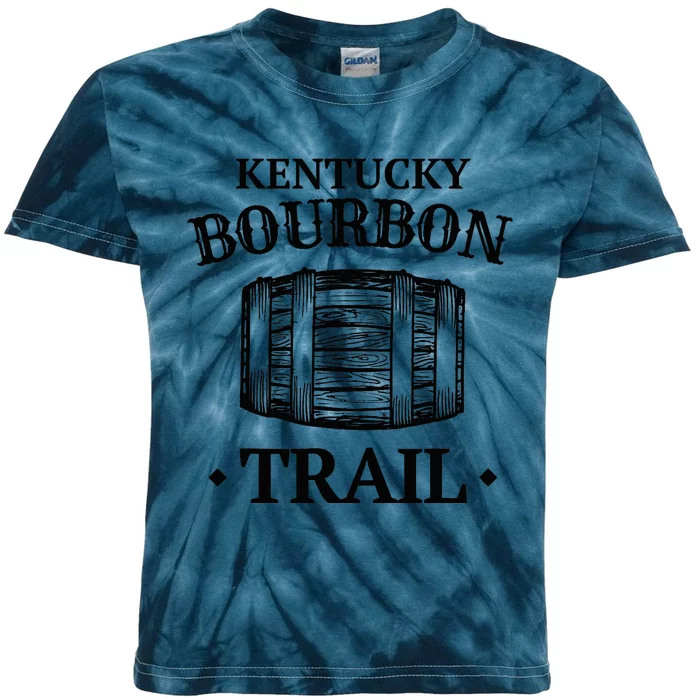 Bourbon Trail Kentucky KY Whiskey Gift Kids Tie-Dye T-Shirt