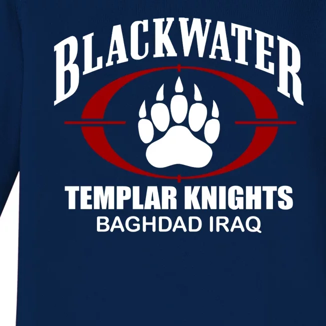 Blackwater Templar Knights Baghad Iraq Baby Long Sleeve Bodysuit