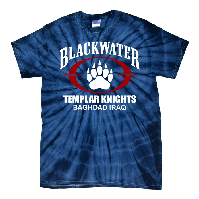 Blackwater Templar Knights Baghad Iraq Tie-Dye T-Shirt