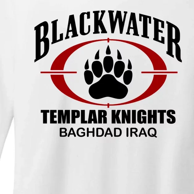 Blackwater Templar Knights Baghad Iraq Womens CVC Long Sleeve Shirt