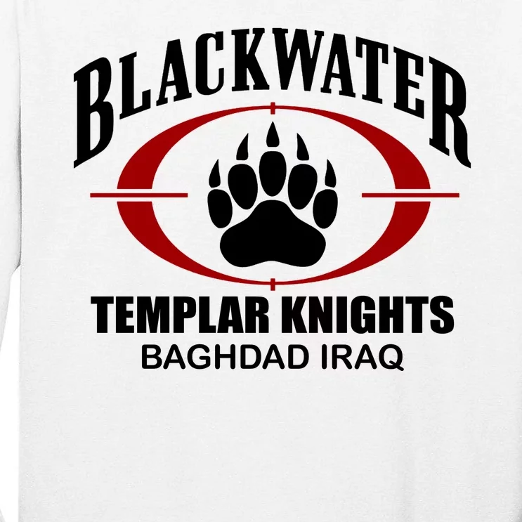 Blackwater Templar Knights Baghad Iraq Tall Long Sleeve T-Shirt