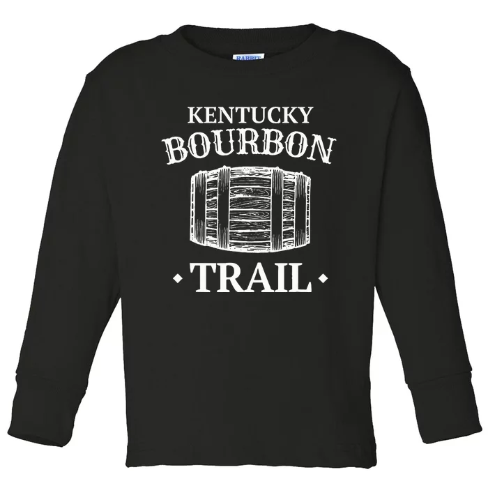 Bourbon Trail Kentucky Whiskey Toddler Long Sleeve Shirt