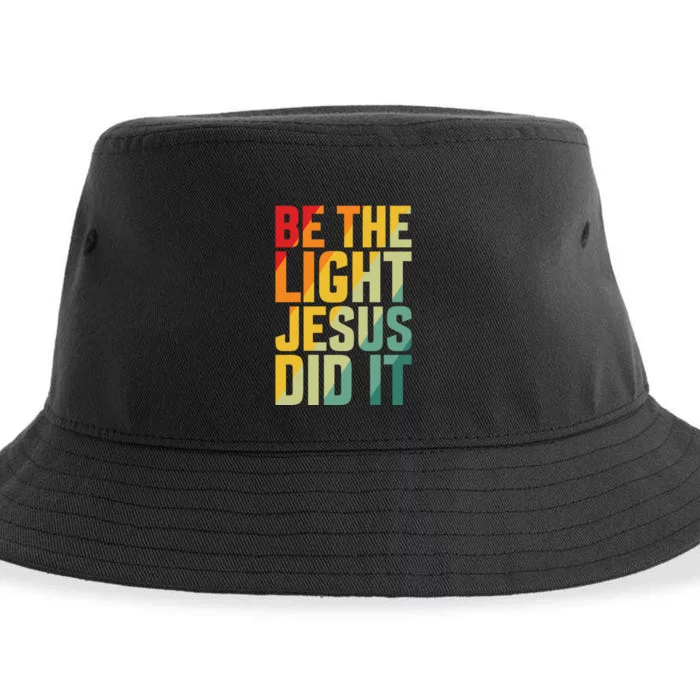 Be The Light Inspired By Jesus Sustainable Bucket Hat