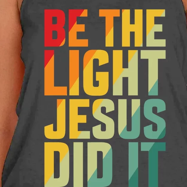 Be The Light Inspired By Jesus Women's Knotted Racerback Tank