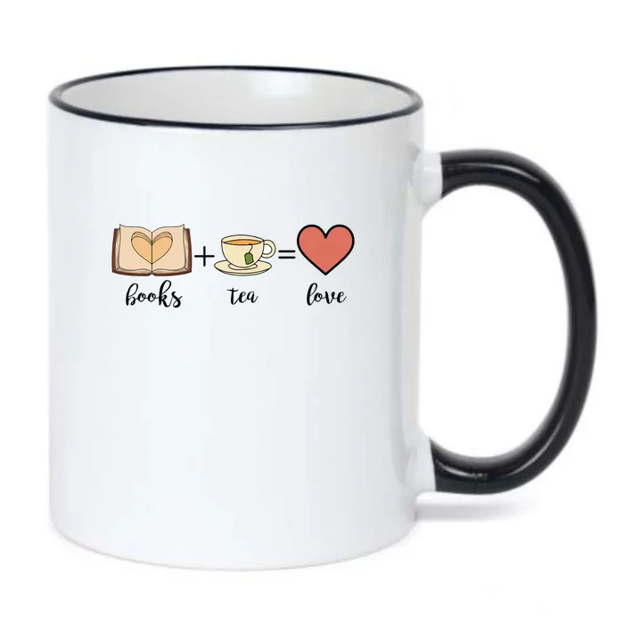 Books Tea Love Reading Books Gift Cute Reading Black Color Changing Mug