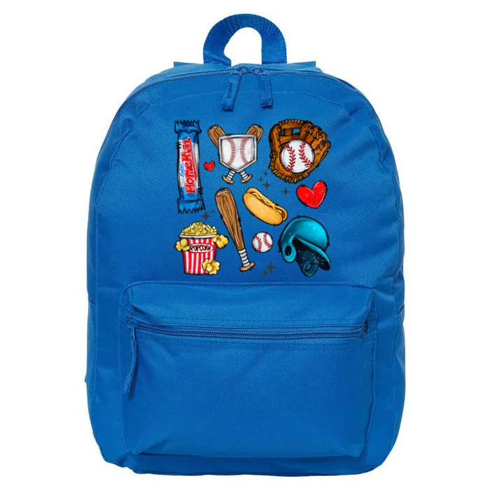 Baseball Team Lover Game Day Baseball Season 16 in Basic Backpack