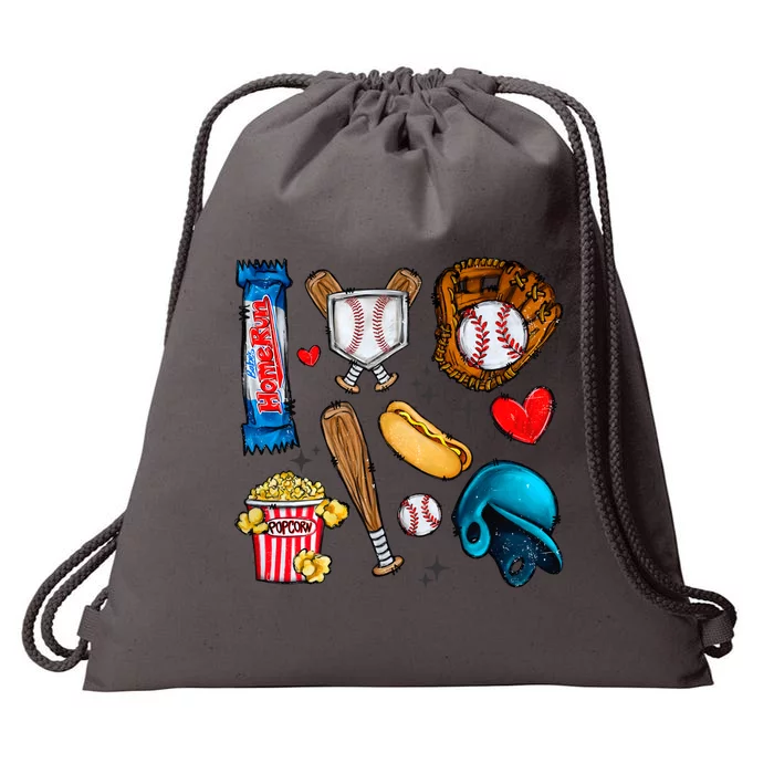 Baseball Team Lover Game Day Baseball Season Drawstring Bag