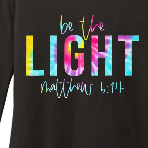 Be The Light Matthew 514 Tie Dye Christian Easter Religious Womens CVC Long Sleeve Shirt