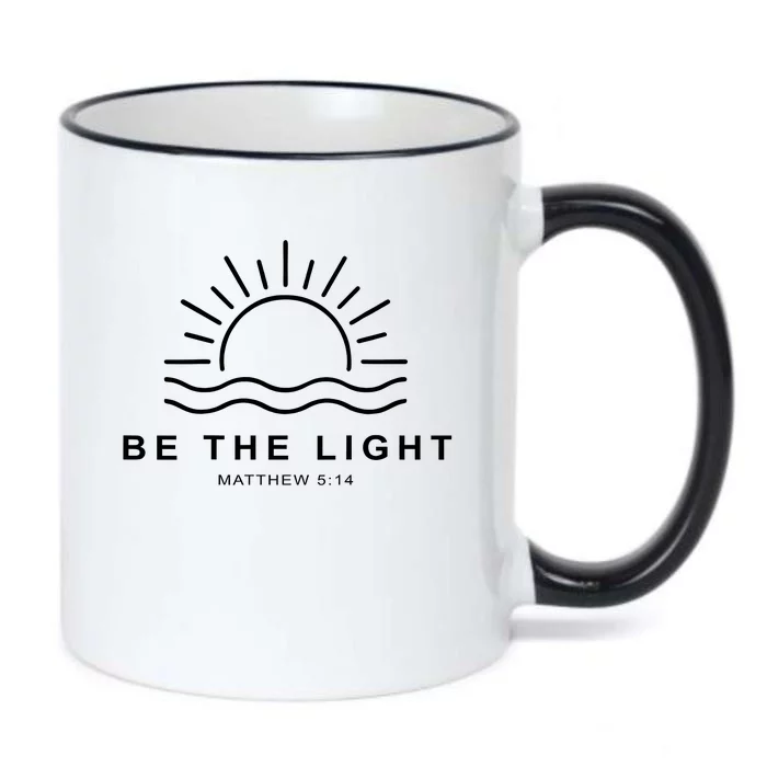 Be The Light Faith Religious Jesus Christian Black Color Changing Mug