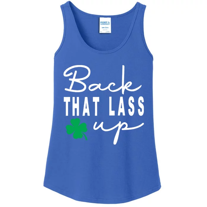 Back That Lass Up Funny St Patricks Day Gift Ladies Essential Tank