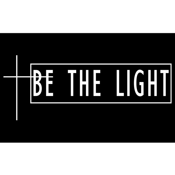 Be The Light Christian Slogan Bumper Sticker