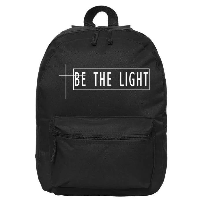 Be The Light Christian Slogan 16 in Basic Backpack