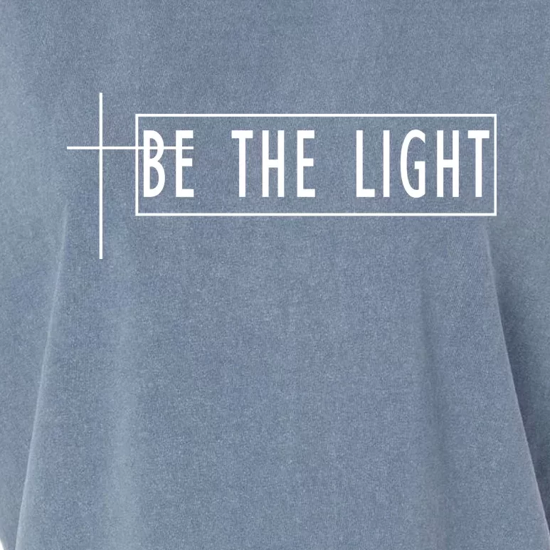 Be The Light Christian Slogan Garment-Dyed Women's Muscle Tee