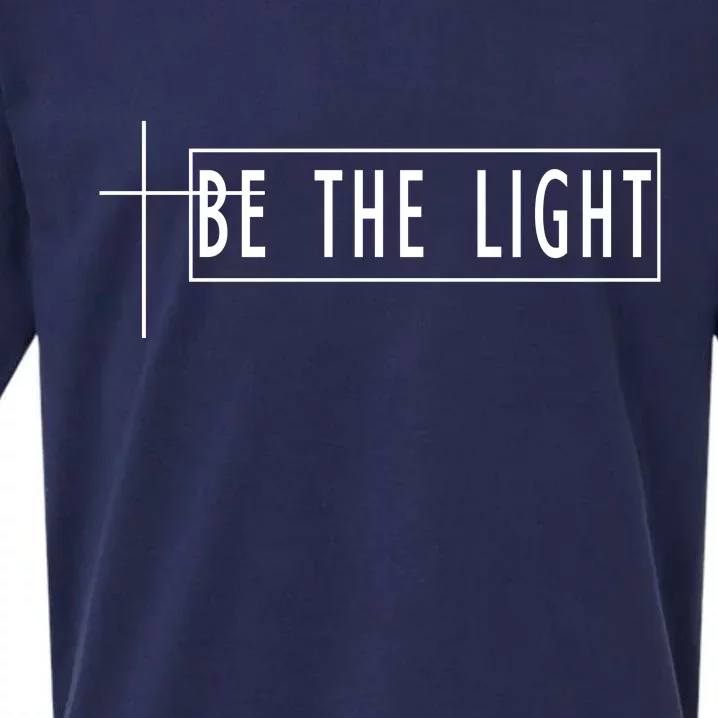 Be The Light Christian Slogan Sueded Cloud Jersey T-Shirt