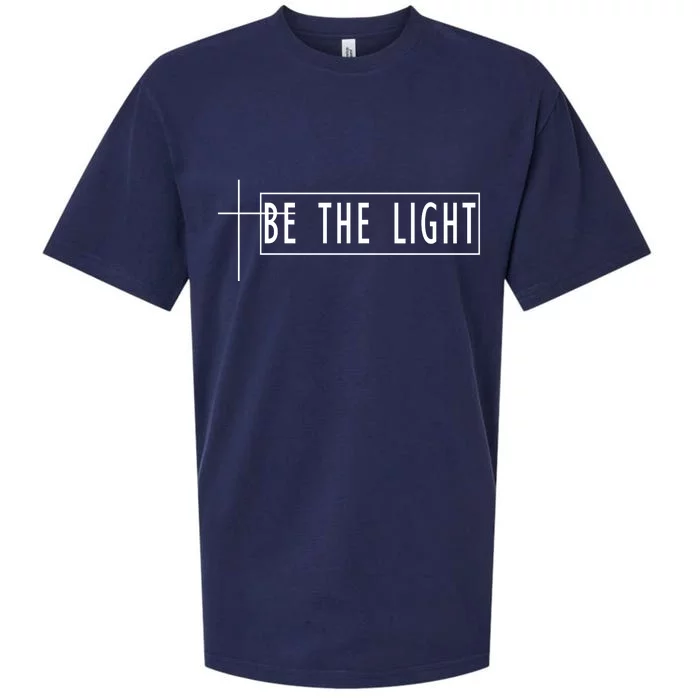 Be The Light Christian Slogan Sueded Cloud Jersey T-Shirt