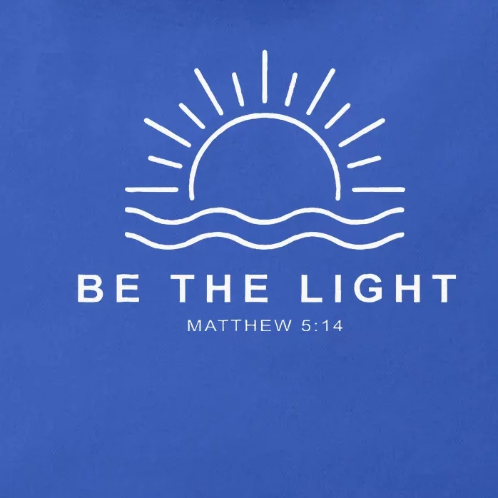 Be The Light Faith Religious Jesus Christian Zip Tote Bag