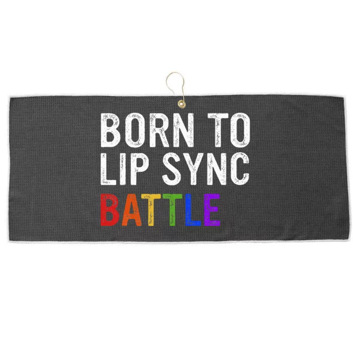 Born To Lip Sync Battle Large Microfiber Waffle Golf Towel