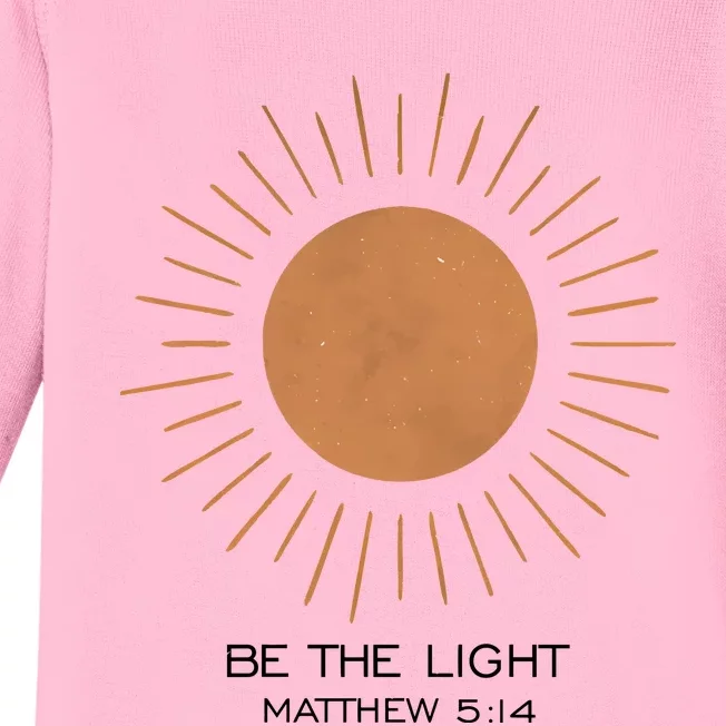 Be The Light Matthew 5 14 Baby Long Sleeve Bodysuit