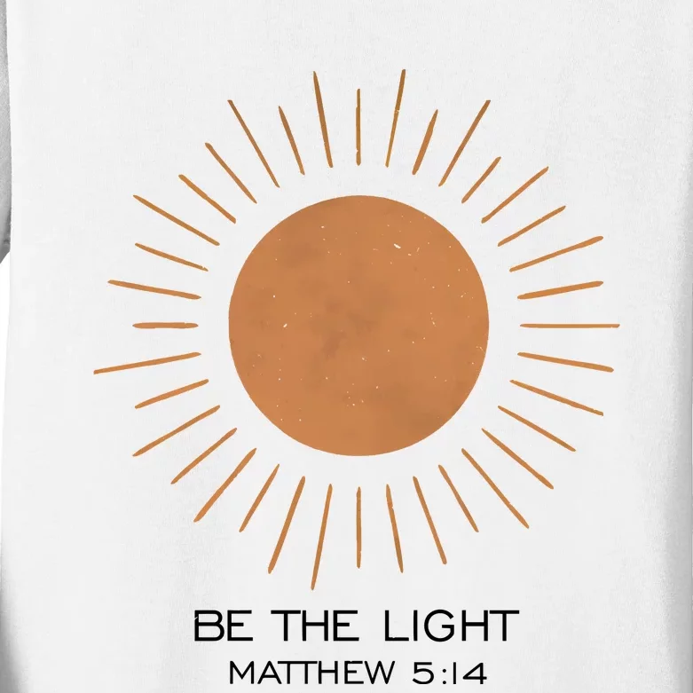 Be The Light Matthew 5 14 Kids Long Sleeve Shirt