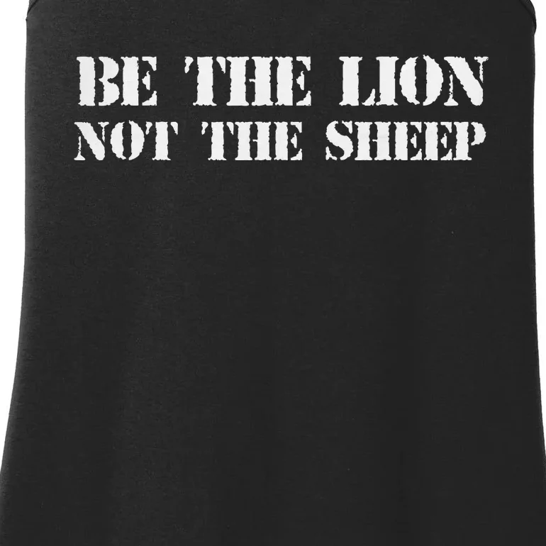 Be The Lion Not The Sheep Ladies Essential Tank