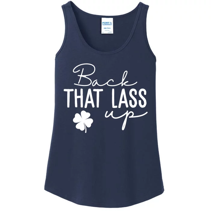 Back That Lass Up Funny St Patricks Day Offensive Ladies Essential Tank