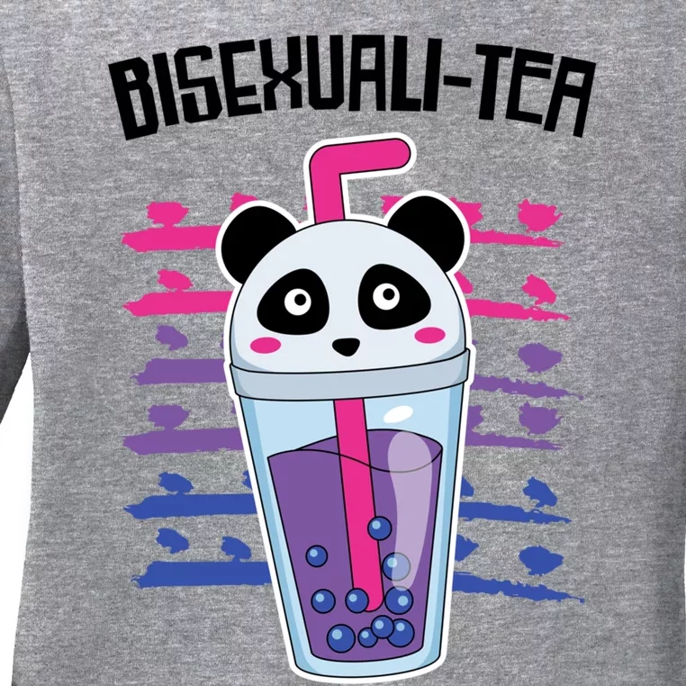 Bisexualitea Tea Lover Bi Bisexual Pride Gift Ladies Long Sleeve Shirt