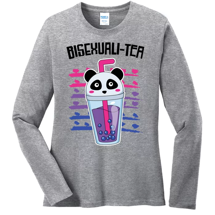 Bisexualitea Tea Lover Bi Bisexual Pride Gift Ladies Long Sleeve Shirt