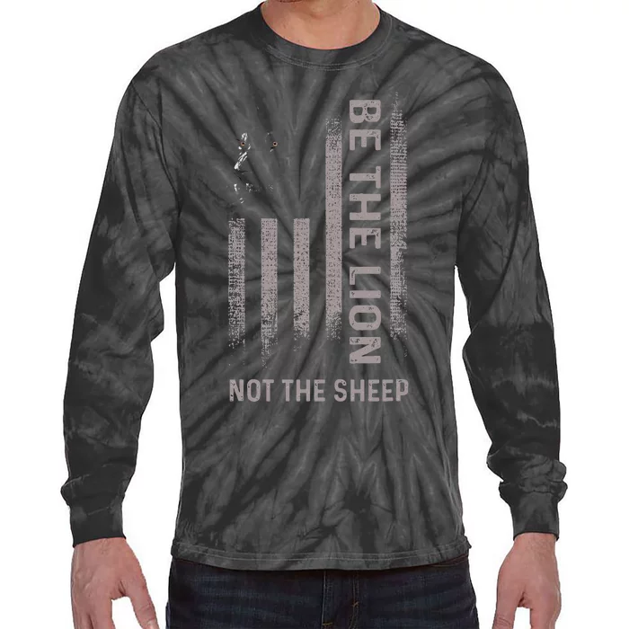 Be The Lion Not The Sheep Tie-Dye Long Sleeve Shirt