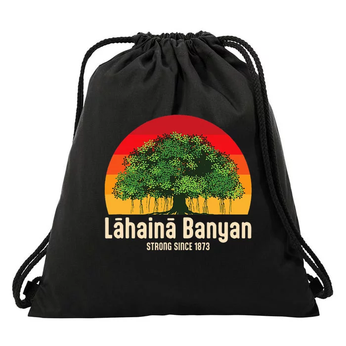 Banyan Tree Lahaina Maui Hawaii Drawstring Bag