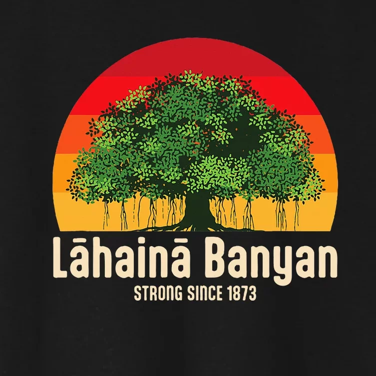 Banyan Tree Lahaina Maui Hawaii Women's Crop Top Tee