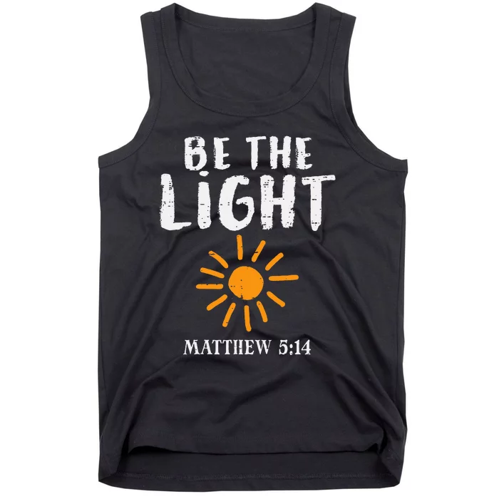 Be The Light Sun Matthew 514 Bible Christian Tank Top