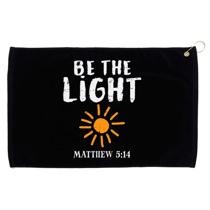 Be The Light Sun Matthew 514 Bible Christian Grommeted Golf Towel