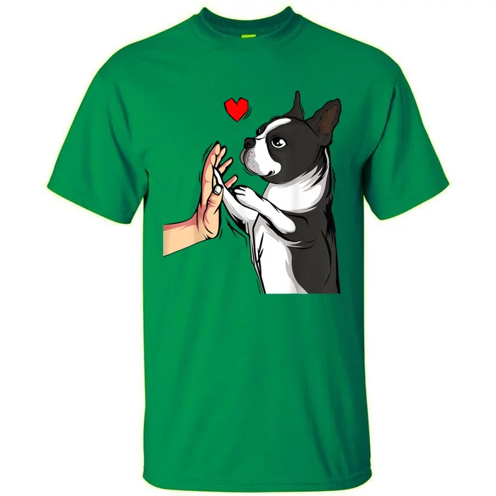 Boston Terrier Love Bostie Dog Mom Funny Girl Tall T-Shirt