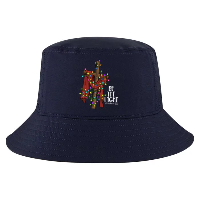 Be The Light Matthew 5 14 Christmas Jesus Cross Cool Comfort Performance Bucket Hat