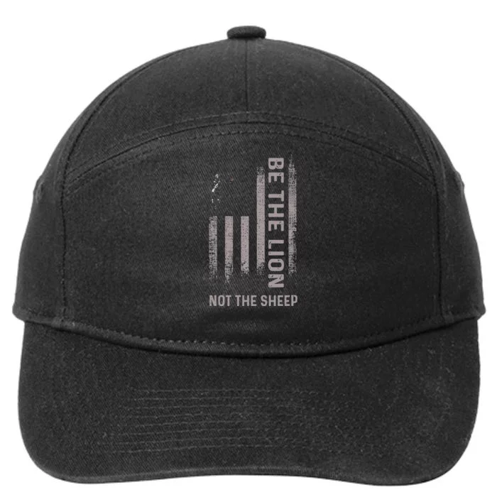 Be The Lion Not The Sheep 7-Panel Snapback Hat