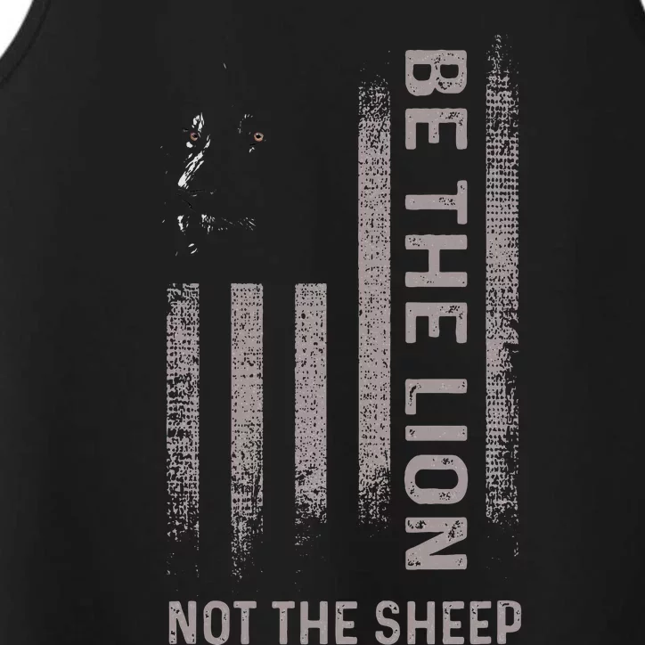 Be The Lion Not The Sheep Performance Tank