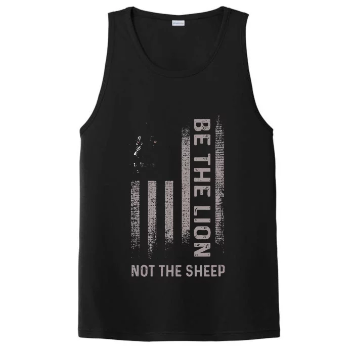 Be The Lion Not The Sheep Performance Tank