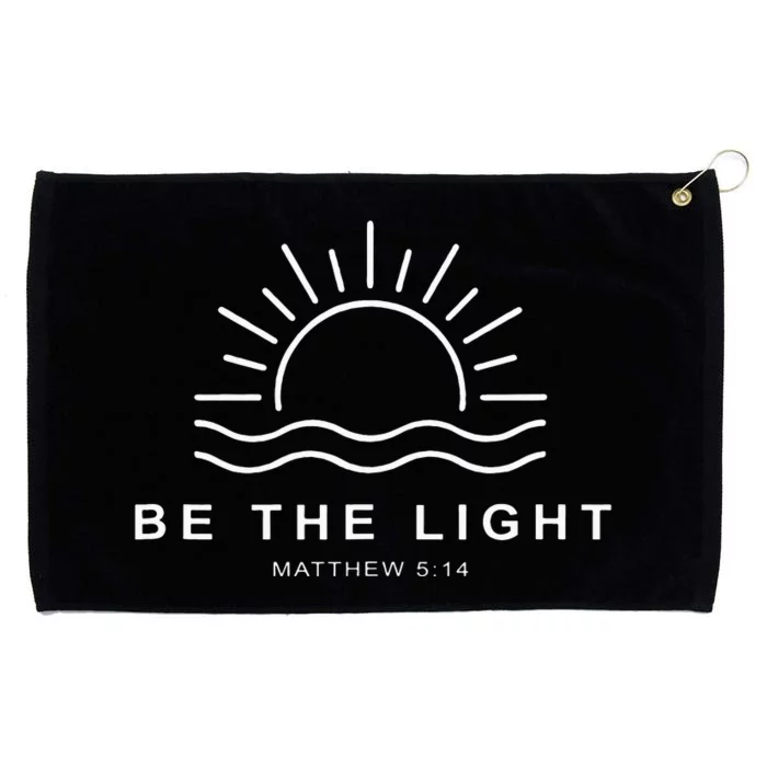 Be The Light Faith Religious Jesus Christian Grommeted Golf Towel