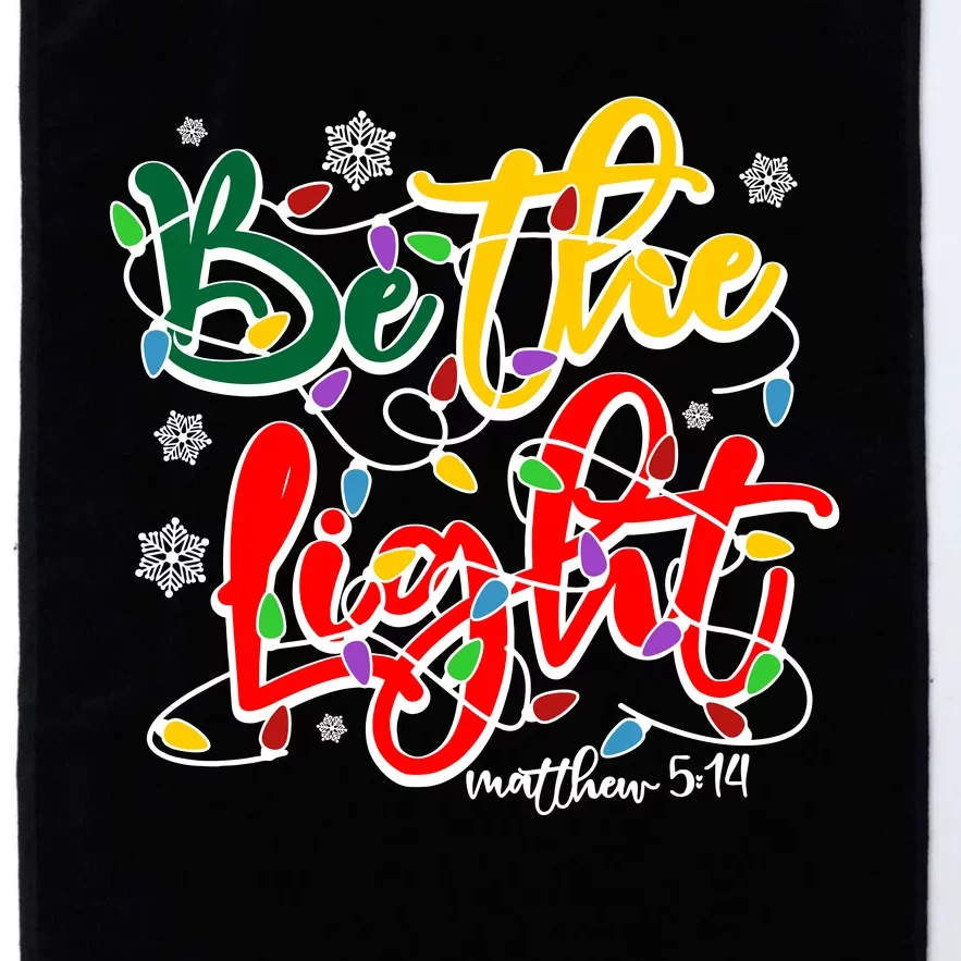 Be The Light Matthew 5 14 Jesus Christmas Lights Platinum Collection Golf Towel