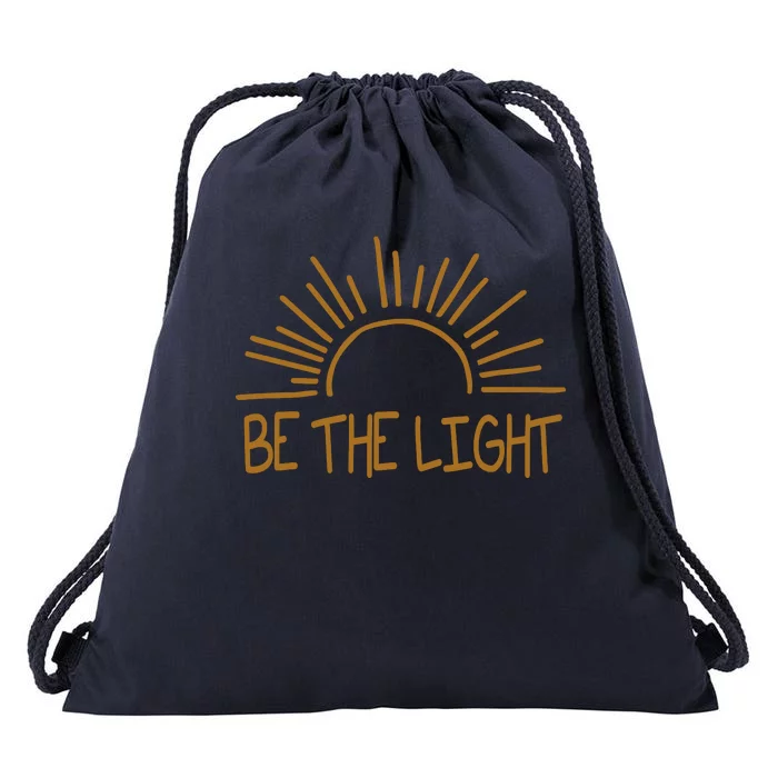 Be The Light Positive Drawstring Bag