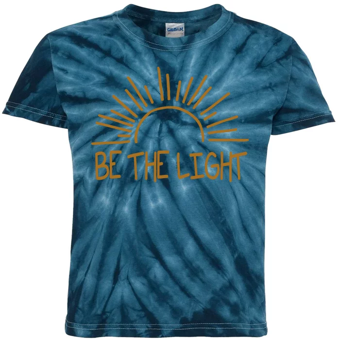 Be The Light Positive Kids Tie-Dye T-Shirt